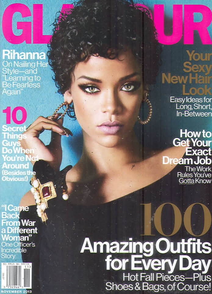 Glamour November 2013 magazine back issue Glamour magizine back copy Glamour November 2013 Womens Magazine Back Issue Published by Conde Nast Publications. Rihanna On Nailing Her Style - And Learning To Be Fearless Again.