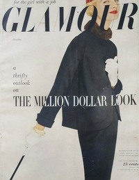 Glamour October 1953 magazine back issue cover image