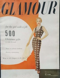 Glamour November 1953 magazine back issue cover image