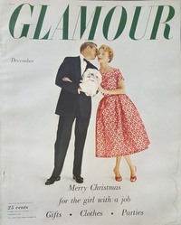 Glamour December 1953 magazine back issue cover image