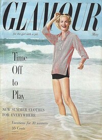 Glamour May 1954 magazine back issue cover image