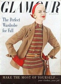 Glamour September 1954 magazine back issue cover image