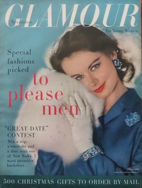 Glamour November 1956 magazine back issue cover image