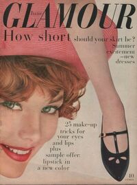 Glamour June 1958 magazine back issue cover image