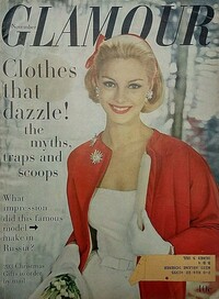 Glamour November 1958 magazine back issue cover image