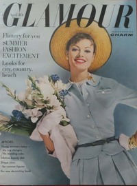 Glamour April 1960 magazine back issue cover image