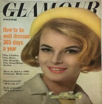 Glamour January 1962 magazine back issue cover image