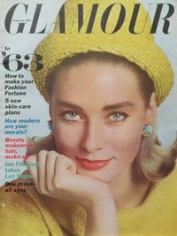 Glamour January 1963 magazine back issue cover image