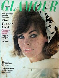 Glamour June 1963 magazine back issue cover image