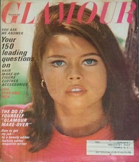 Glamour October 1965 magazine back issue cover image