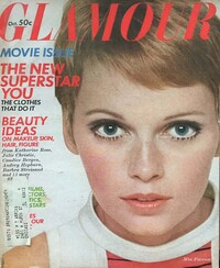 Glamour October 1968 magazine back issue cover image