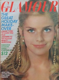 Glamour December 1968 magazine back issue cover image