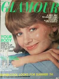Glamour June 1974 magazine back issue cover image