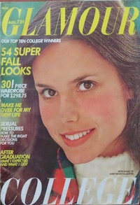 Glamour August 1974 magazine back issue cover image
