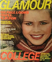 Glamour August 1977 magazine back issue cover image