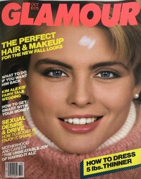 Glamour October 1983 magazine back issue cover image