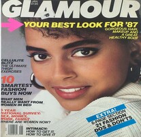 Glamour January 1987 magazine back issue cover image
