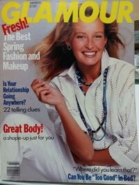 Glamour March 1989 magazine back issue