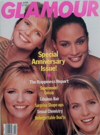 Glamour April 1989 magazine back issue cover image