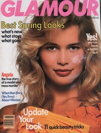 Glamour March 1990 magazine back issue cover image