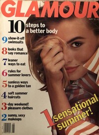 Glamour May 1990 magazine back issue cover image