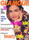Glamour October 1990 magazine back issue cover image
