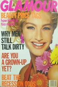 Glamour April 1991 magazine back issue cover image