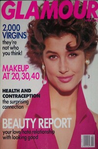Glamour April 1992 magazine back issue cover image