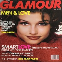 Glamour February 1993 magazine back issue cover image