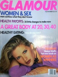 Glamour November 1993 magazine back issue cover image