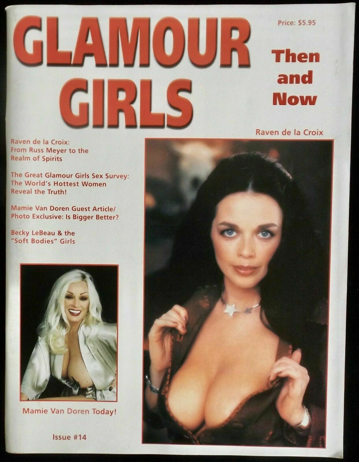 Glamour Girls Then & Now # 14, February/March 1999 magazine back issue Glamour Girls Then & Now magizine back copy 