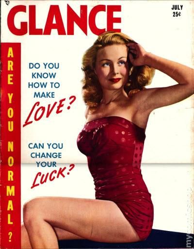 Glance July 1950 magazine back issue Glance magizine back copy 