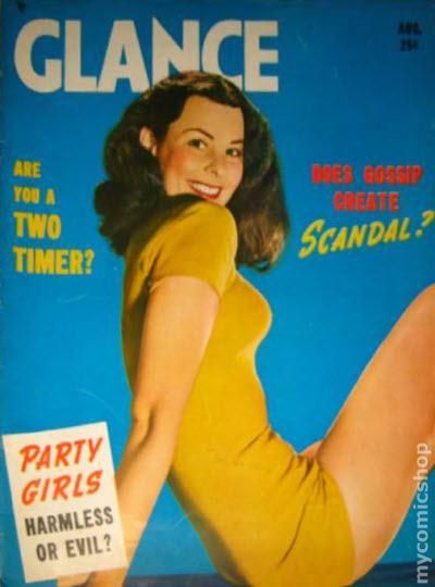 Glance August 1950 magazine back issue Glance magizine back copy 