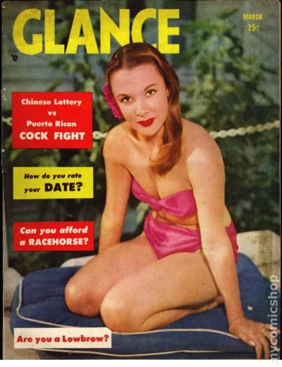 Glance March 1952 magazine back issue Glance magizine back copy 