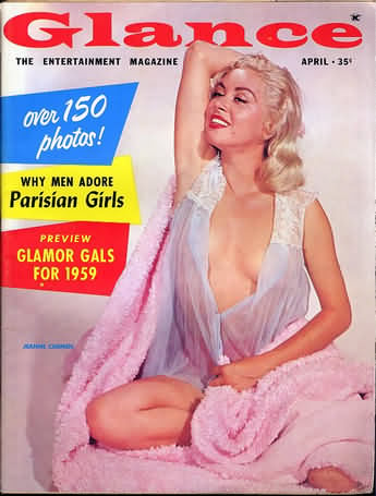 Glance April 1959 magazine back issue Glance magizine back copy 