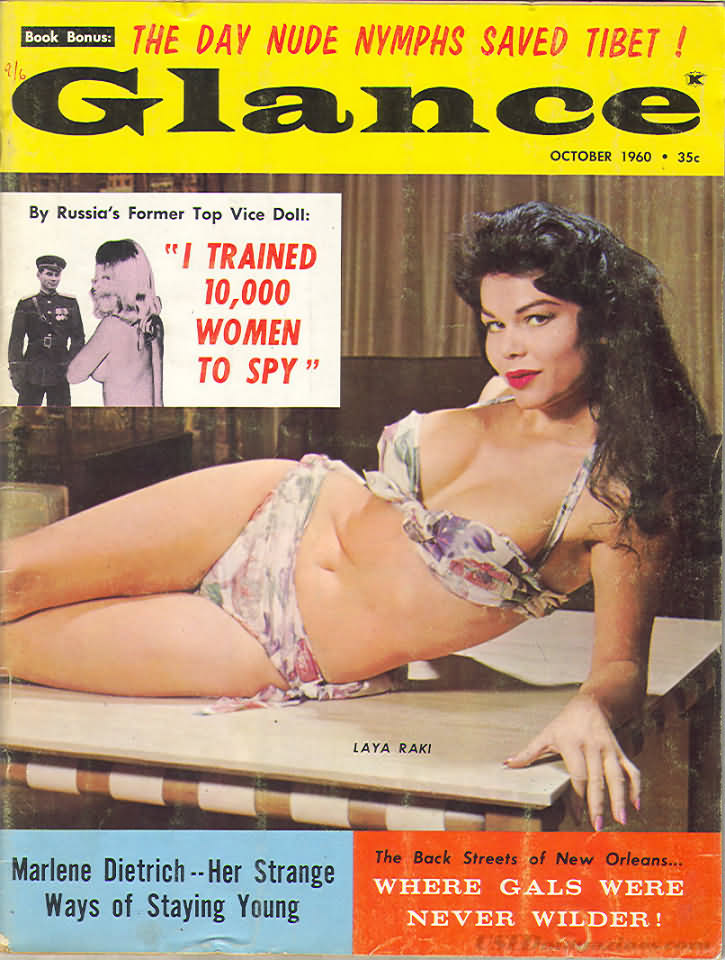 Glance October 1960 magazine back issue Glance magizine back copy 