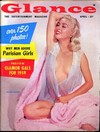 Glance April 1959 magazine back issue cover image