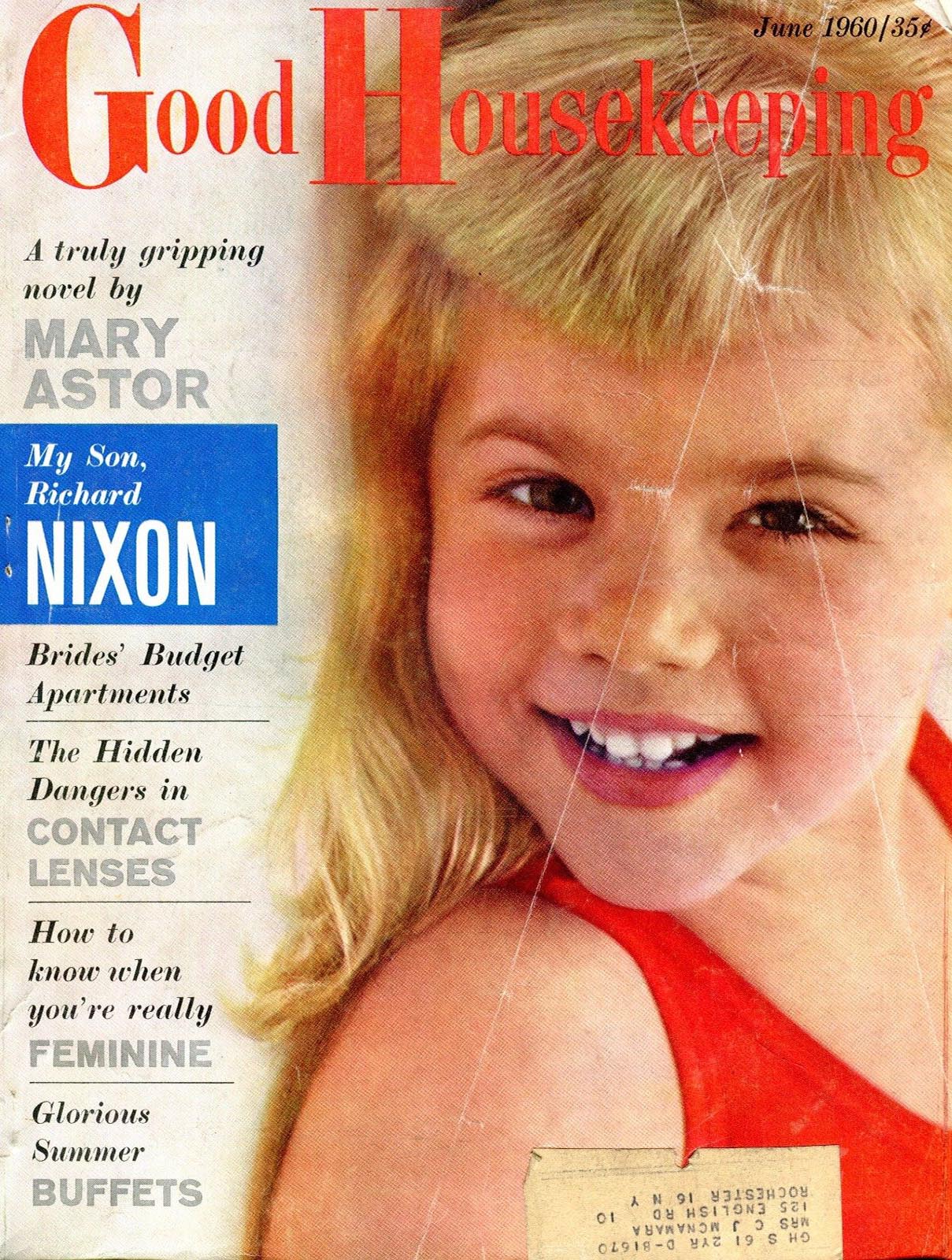 Good Housekeeping June 1960 magazine back issue Good Housekeeping magizine back copy Good Housekeeping June 1960 American womens magazine Back Issue Published by Hearst Publishing Corporation. A Truly Gripping Novel By Mary Astor.