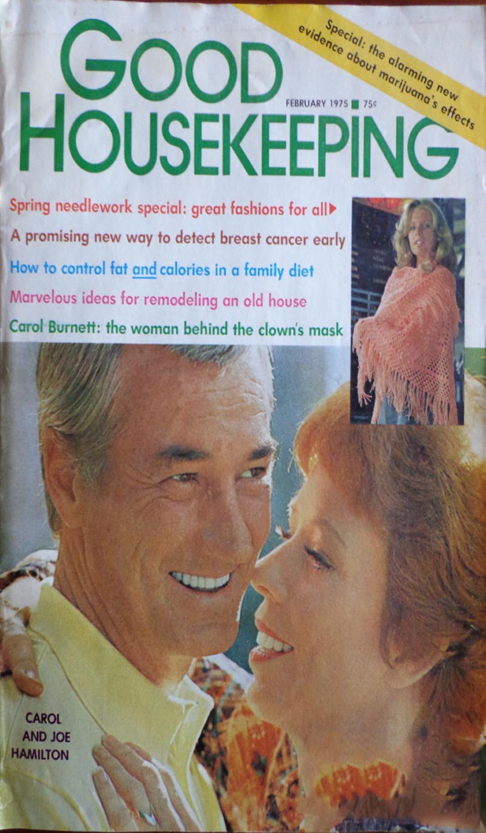 Good Housekeeping February 1975, Good Housekeeping February 1975 American womens magazine Back Issue Published by Hearst Publishing Corporation. Spring Needlework Special: Great Fashions For All., Spring Needlework Special: Great Fashions For All