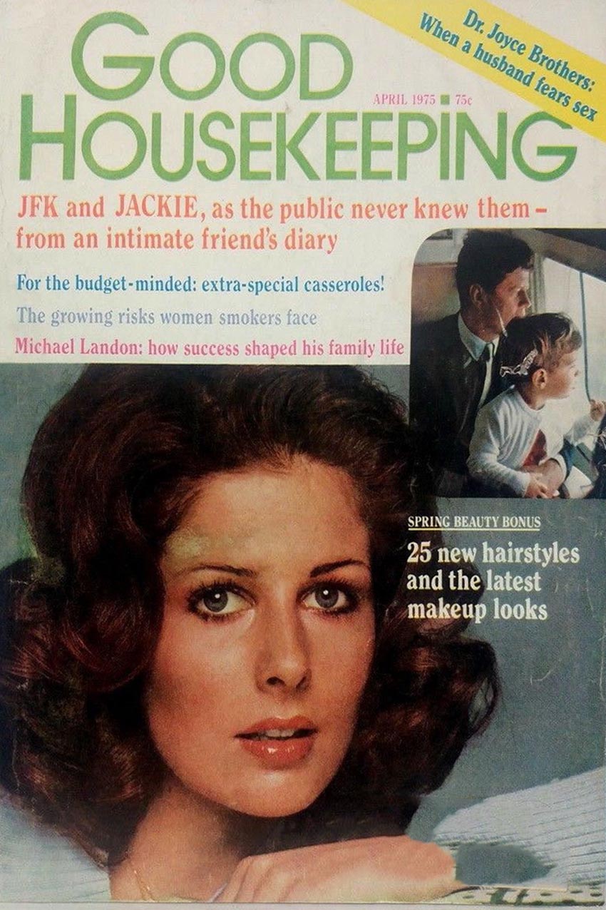 Good Housekeeping April 1975 magazine back issue Good Housekeeping magizine back copy Good Housekeeping April 1975 American womens magazine Back Issue Published by Hearst Publishing Corporation. JFK And Jackie, As The Public Never Knew Them - From An Intimate Friend's Diary.