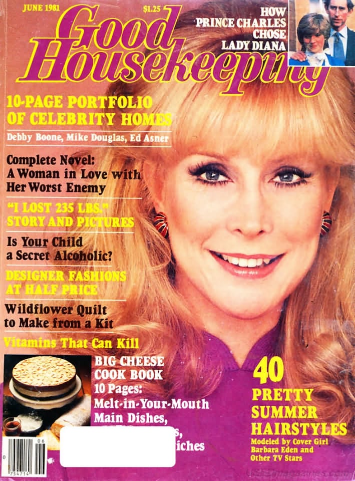 Good Housekeeping June 1981 magazine back issue Good Housekeeping magizine back copy Good Housekeeping June 1981 American womens magazine Back Issue Published by Hearst Publishing Corporation. 10 - Page Portfolio Of Celebrity Homes Debby Boone, Mike Douglas, Ed Asner.