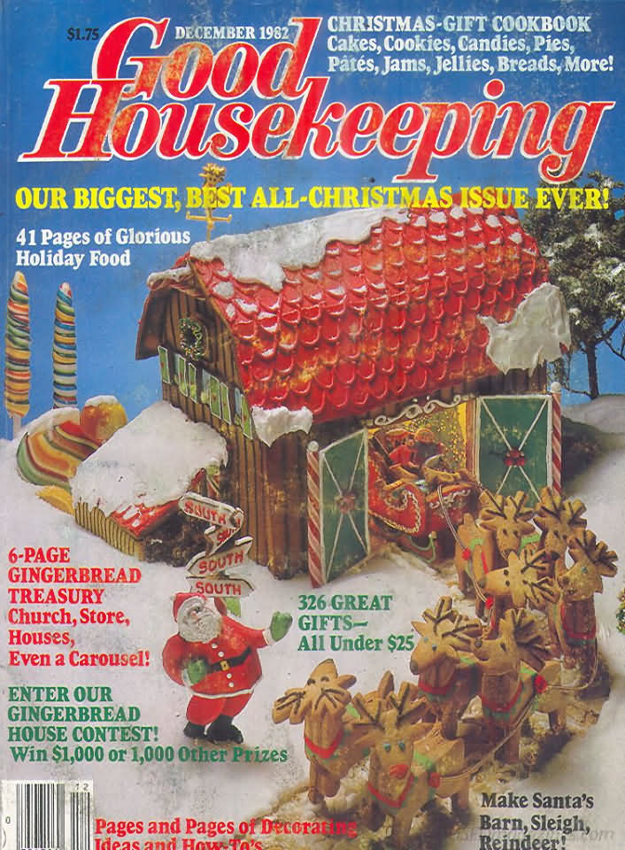 Good Housekeeping December 1982 magazine back issue Good Housekeeping magizine back copy Good Housekeeping December 1982 American womens magazine Back Issue Published by Hearst Publishing Corporation. Christmas-Gift Cookbook Cakes, Cookies, Candies, Pies, Pates, Jams, Jellies, Breads, More!.