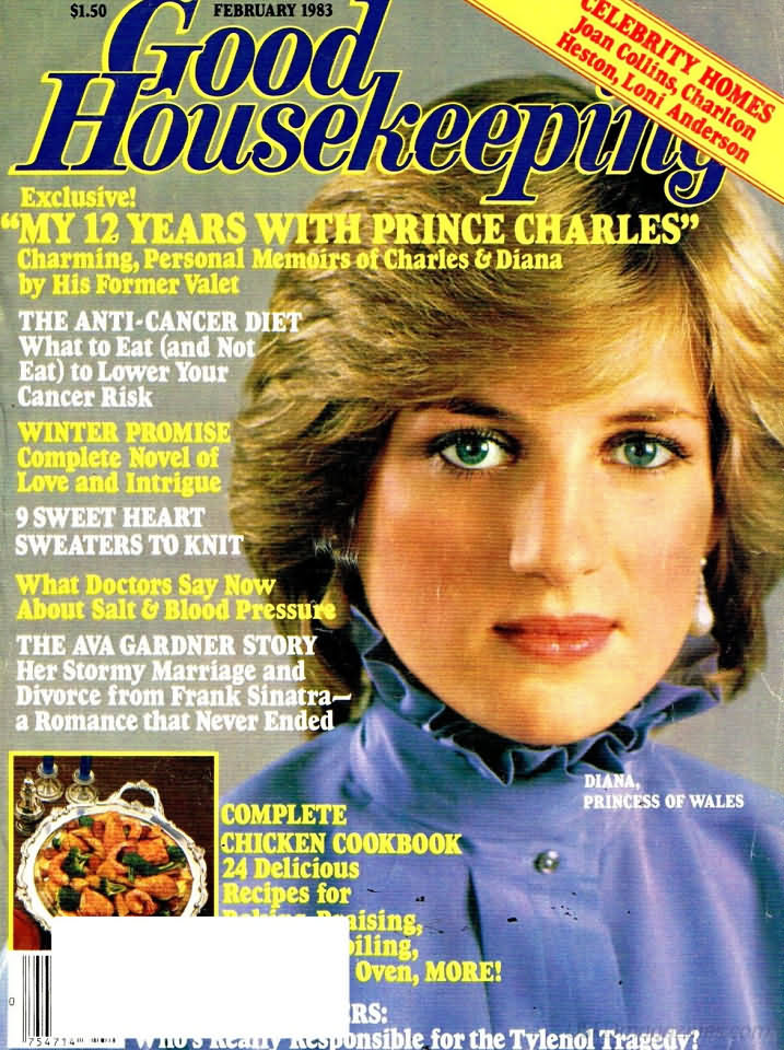 Good Housekeeping February 1983 magazine back issue Good Housekeeping magizine back copy Good Housekeeping February 1983 American womens magazine Back Issue Published by Hearst Publishing Corporation. The Anti-Cancer Diet What To Eat(And Not Eat) To Lower Your Cancer Risk.