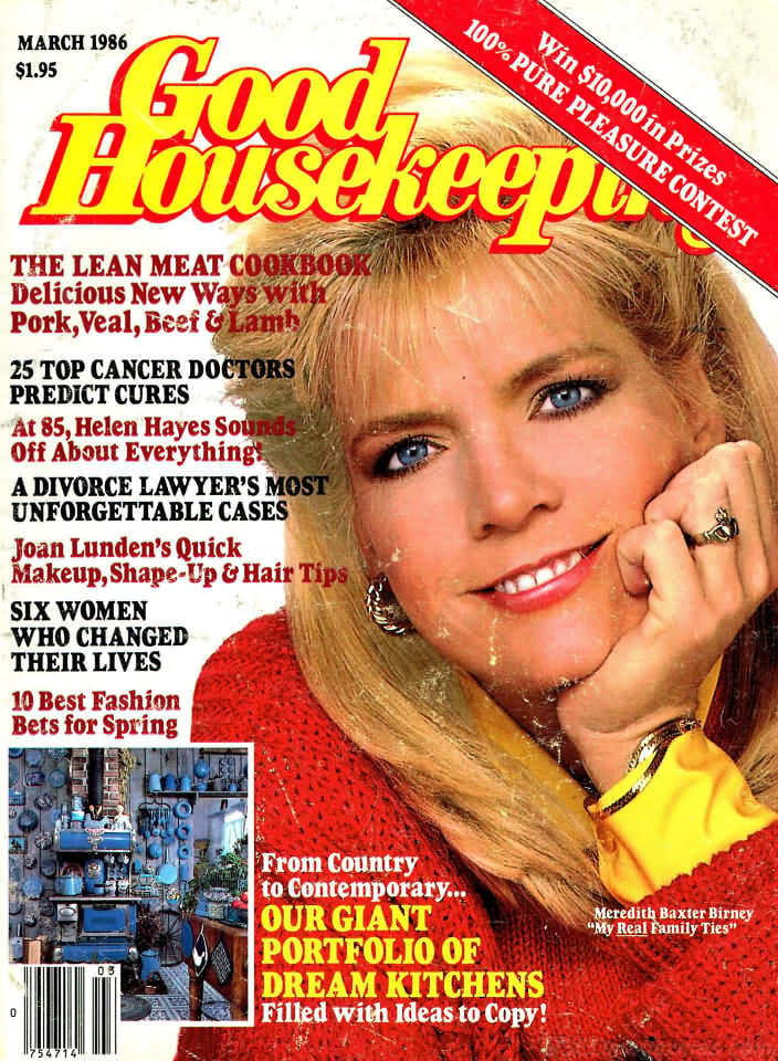 Good Housekeeping March 1986 magazine back issue Good Housekeeping magizine back copy Good Housekeeping March 1986 American womens magazine Back Issue Published by Hearst Publishing Corporation. Covergirl Meredith Baxter Birney.