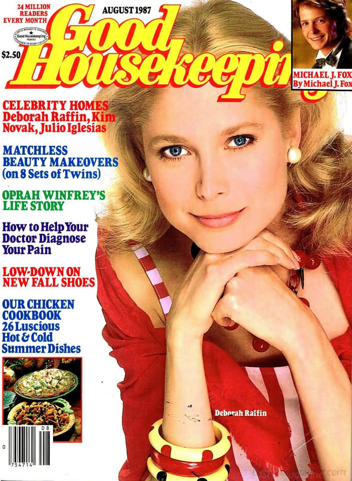 Good Housekeeping August 1987 magazine back issue Good Housekeeping magizine back copy Good Housekeeping August 1987 American womens magazine Back Issue Published by Hearst Publishing Corporation. Covergirl Deborah Raffin.