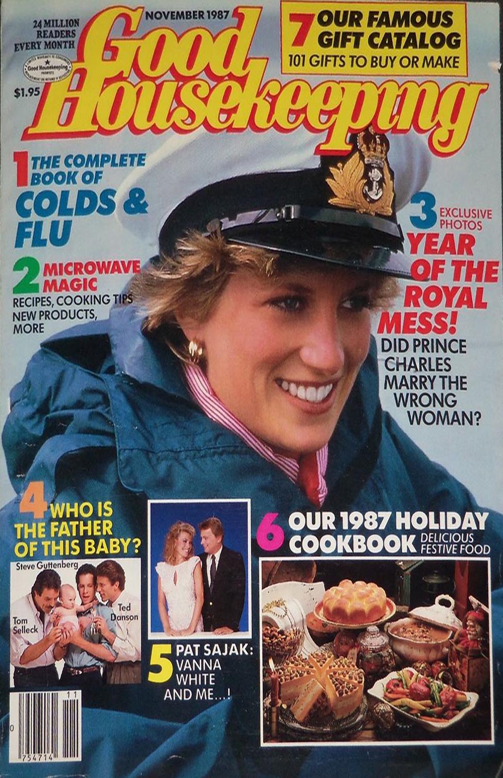 Good Housekeeping November 1987 magazine back issue Good Housekeeping magizine back copy Good Housekeeping November 1987 American womens magazine Back Issue Published by Hearst Publishing Corporation. Covergirl Princess Diana.