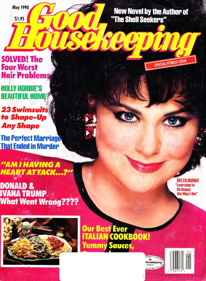 Good Housekeeping May 1990 magazine back issue Good Housekeeping magizine back copy Good Housekeeping May 1990 American womens magazine Back Issue Published by Hearst Publishing Corporation. Covergirl Delta Burke.