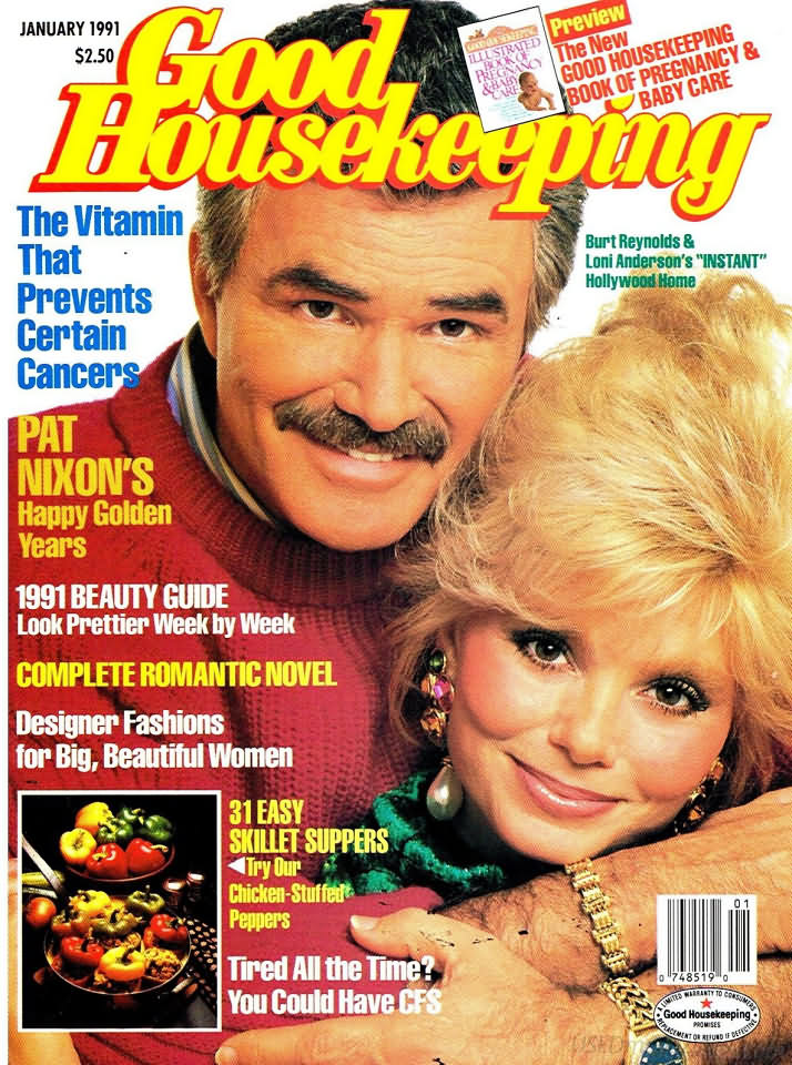 Good Housekeeping January 1991 magazine back issue Good Housekeeping magizine back copy Good Housekeeping January 1991 American womens magazine Back Issue Published by Hearst Publishing Corporation. The Vitamin That Prevents Certain Cancers.