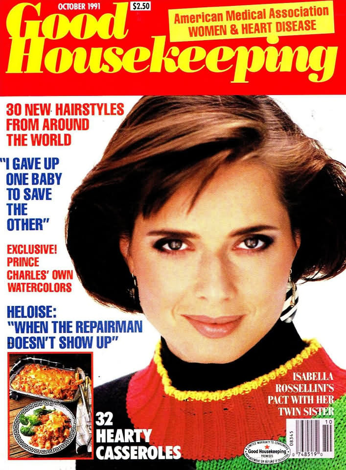 Good Housekeeping October 1991 magazine back issue Good Housekeeping magizine back copy Good Housekeeping October 1991 American womens magazine Back Issue Published by Hearst Publishing Corporation. 30 New Hairstyles From Around The World .