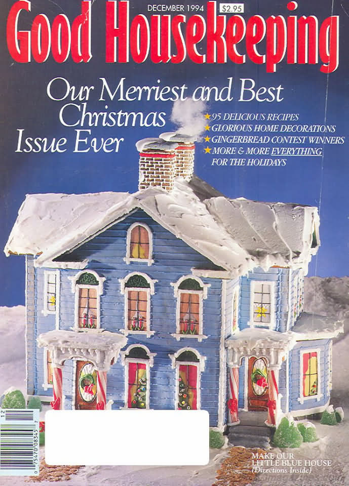 Good Housekeeping December 1994 magazine back issue Good Housekeeping magizine back copy Good Housekeeping December 1994 American womens magazine Back Issue Published by Hearst Publishing Corporation. Our Merriest And Best Christmas Issue Ever.
